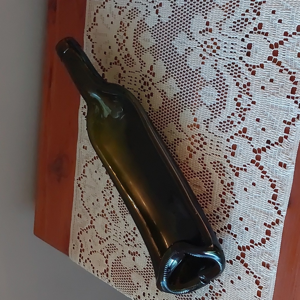 Melted Flattened Peter Lehmann Wine Bottle Glass Dish Spoon Rest Serving Tray